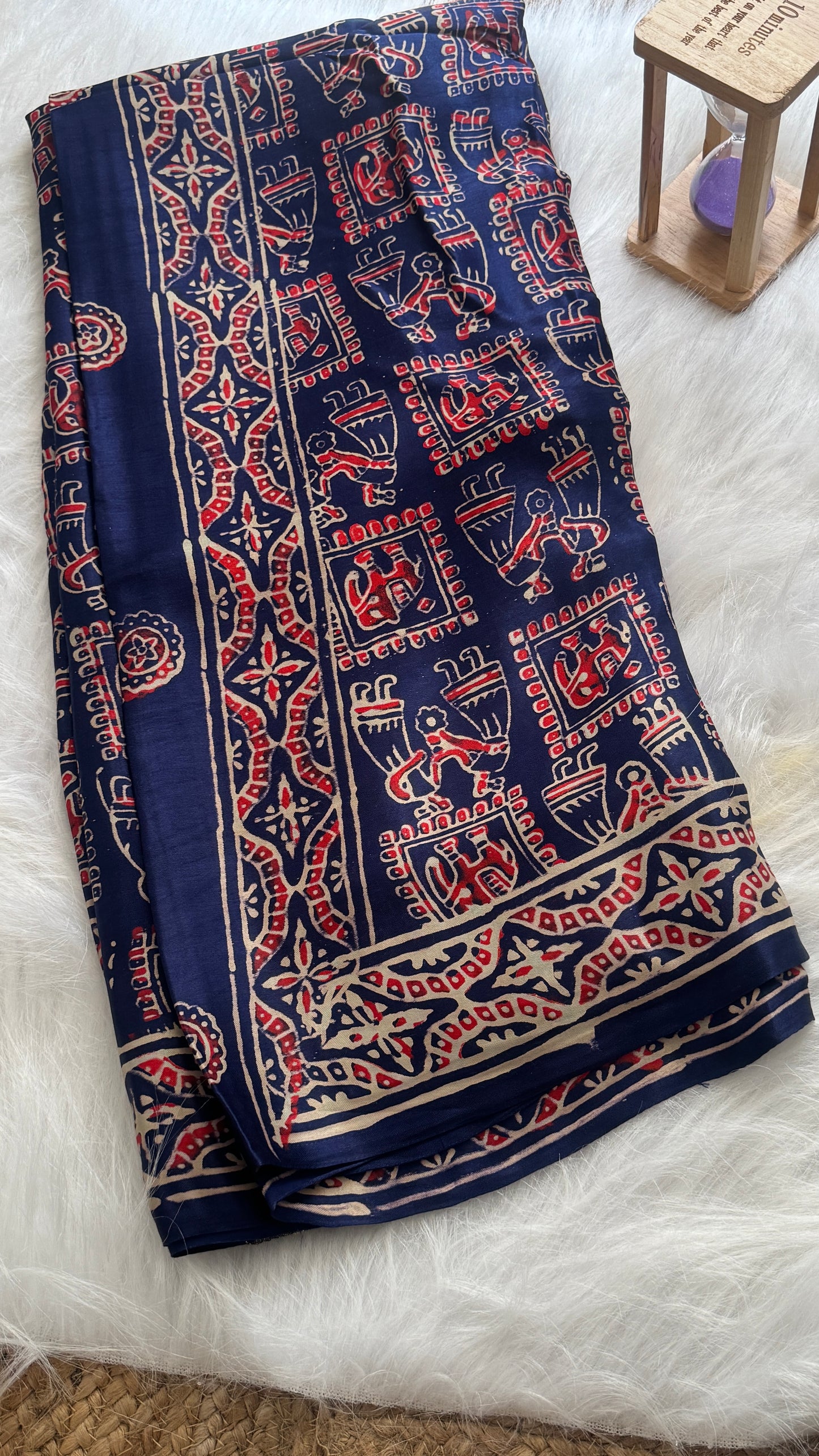 Navami Modal Silk Saree - Royal Blue