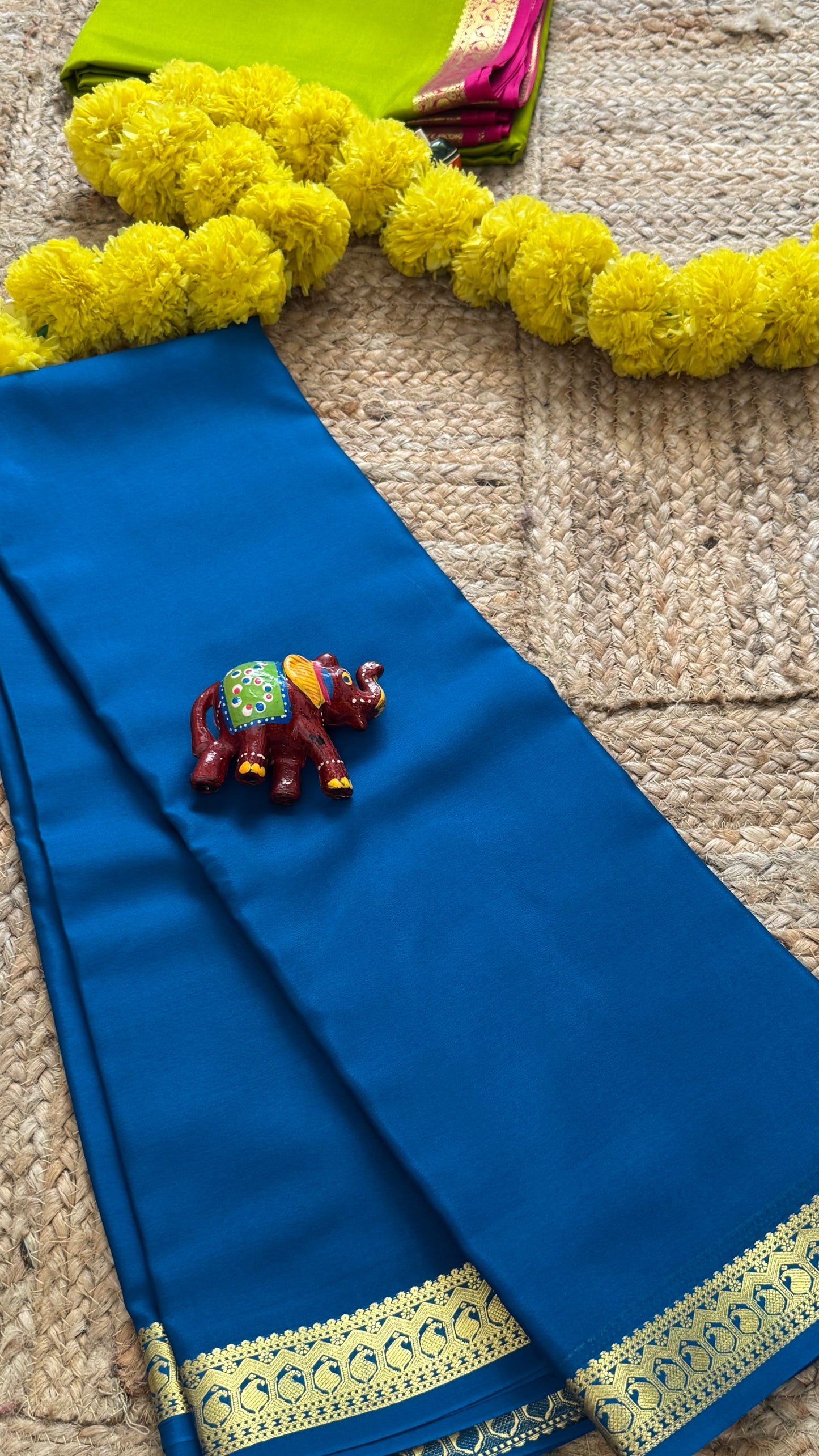 Mysore Silk Lite - Peacock Blue