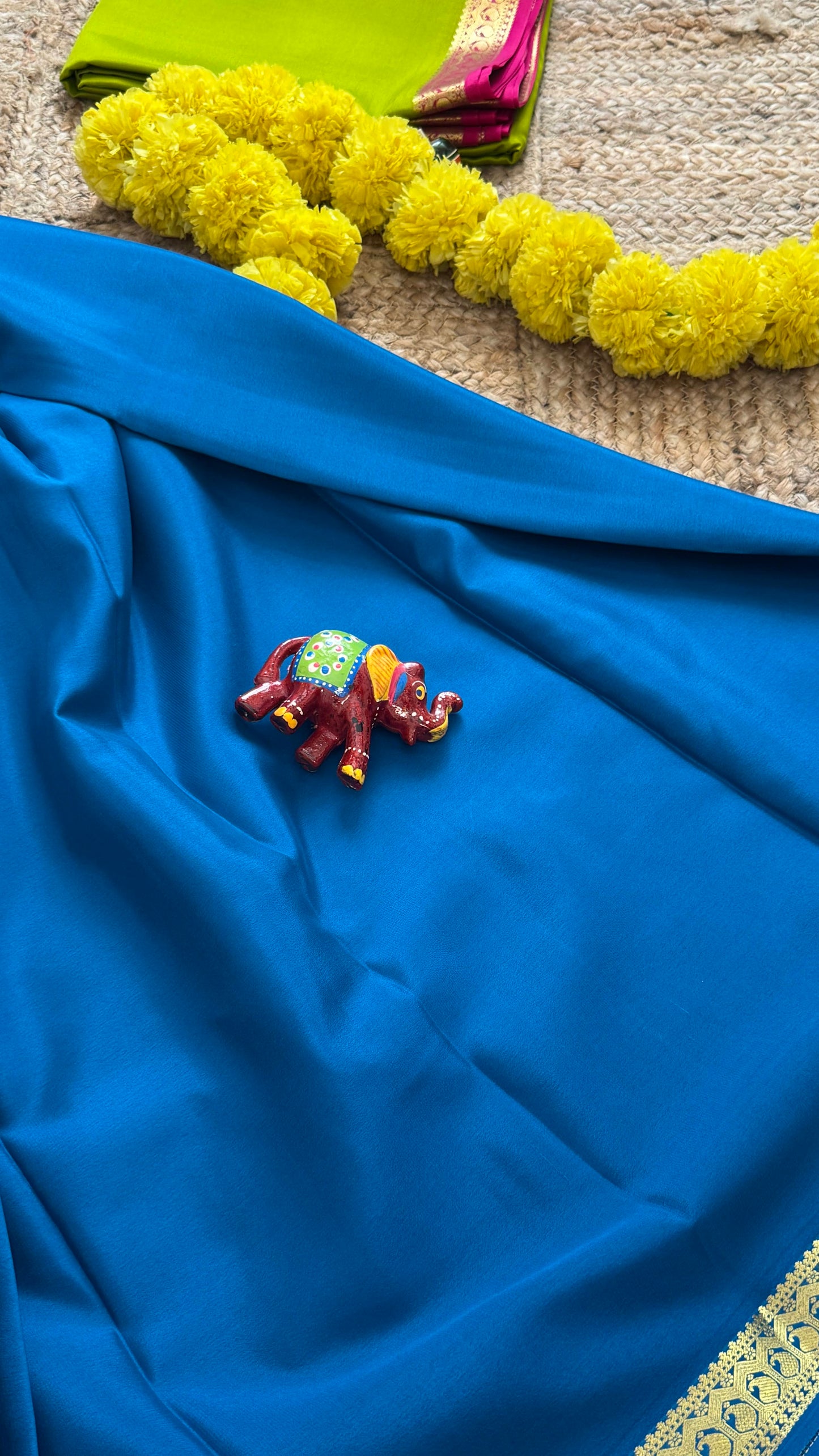 Mysore Silk Lite - Peacock Blue