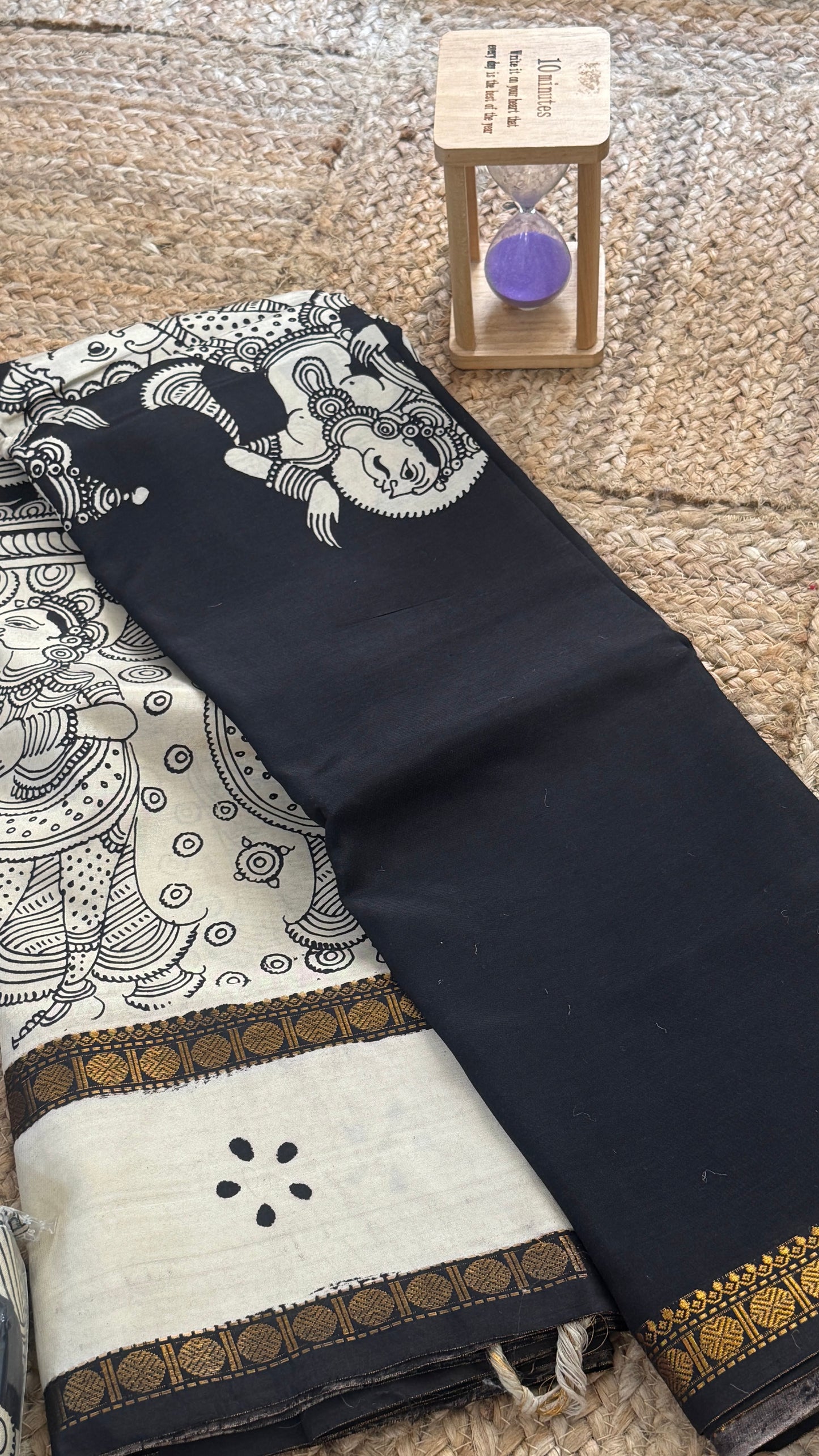 Pen Kalamkari Handloom Sarees in Intricate Design - Saree1