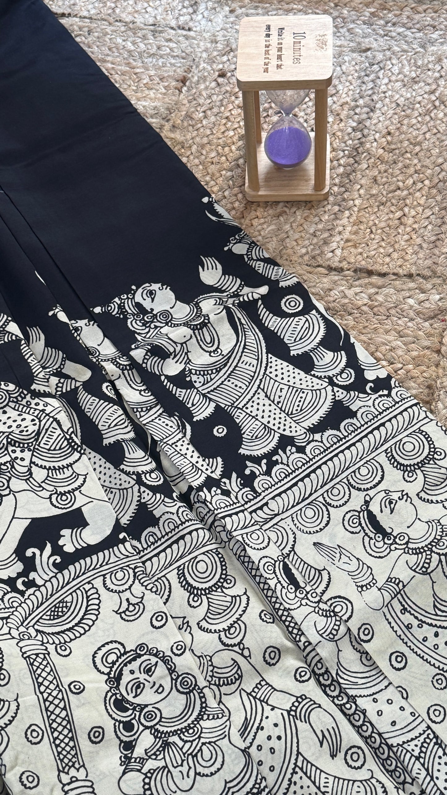 Pen Kalamkari Handloom Sarees in Intricate Design - Saree1
