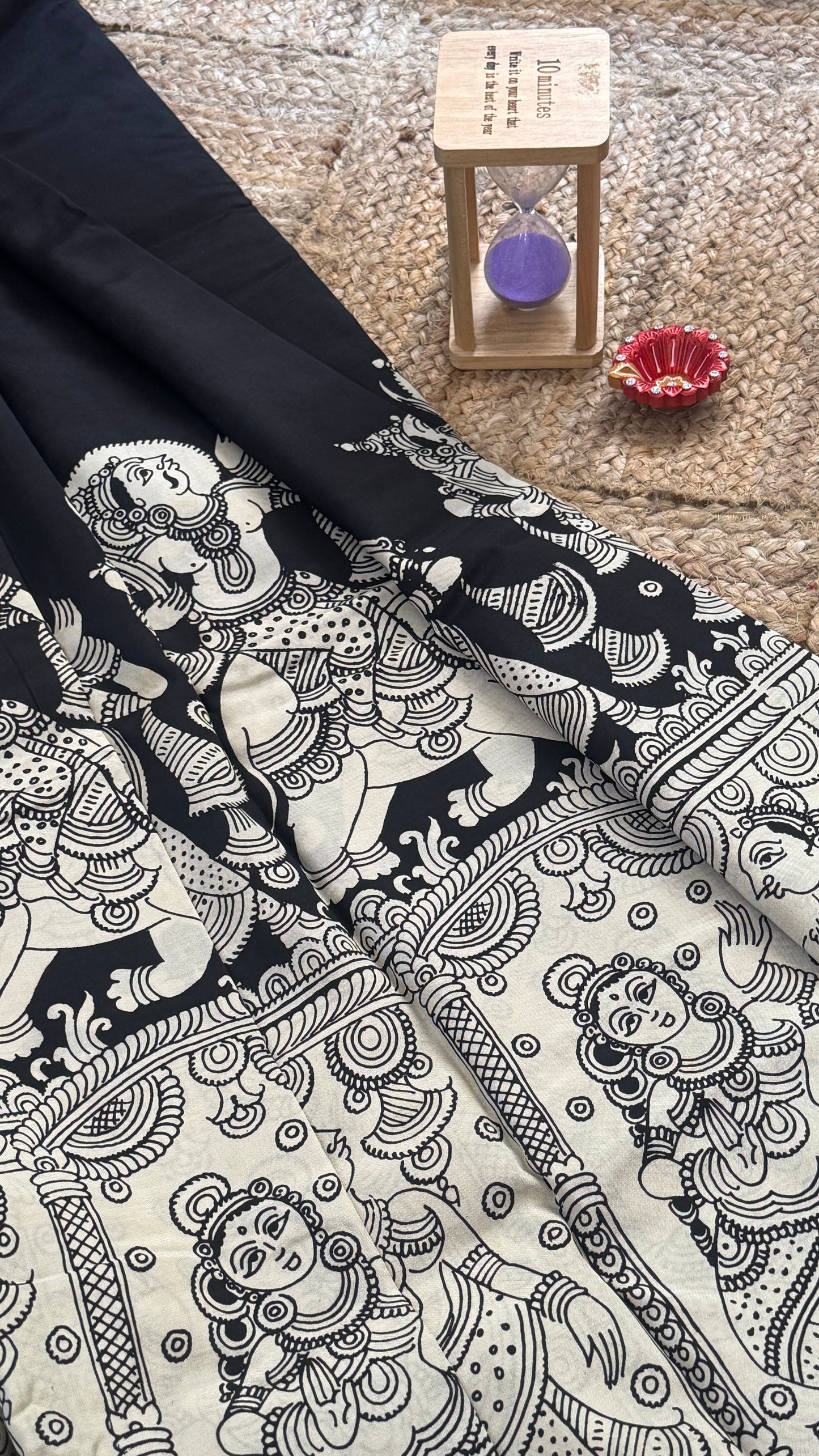 Pen Kalamkari Handloom Sarees in Intricate Design - Saree1
