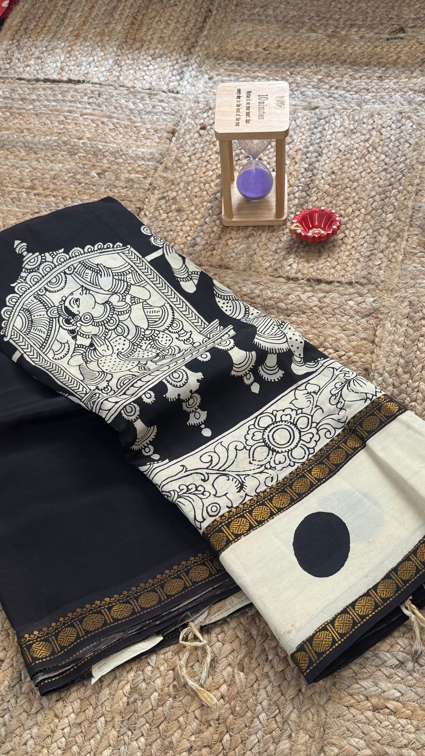 Pen Kalamkari Handloom Sarees in Intricate Design - Saree2