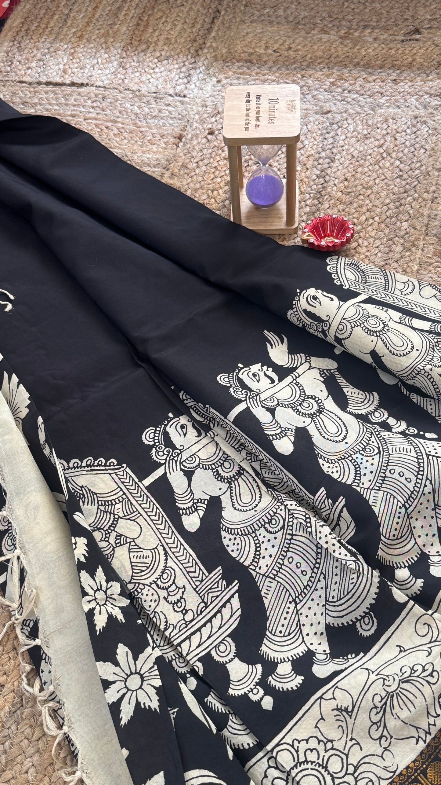 Pen Kalamkari Handloom Sarees in Intricate Design - Saree2