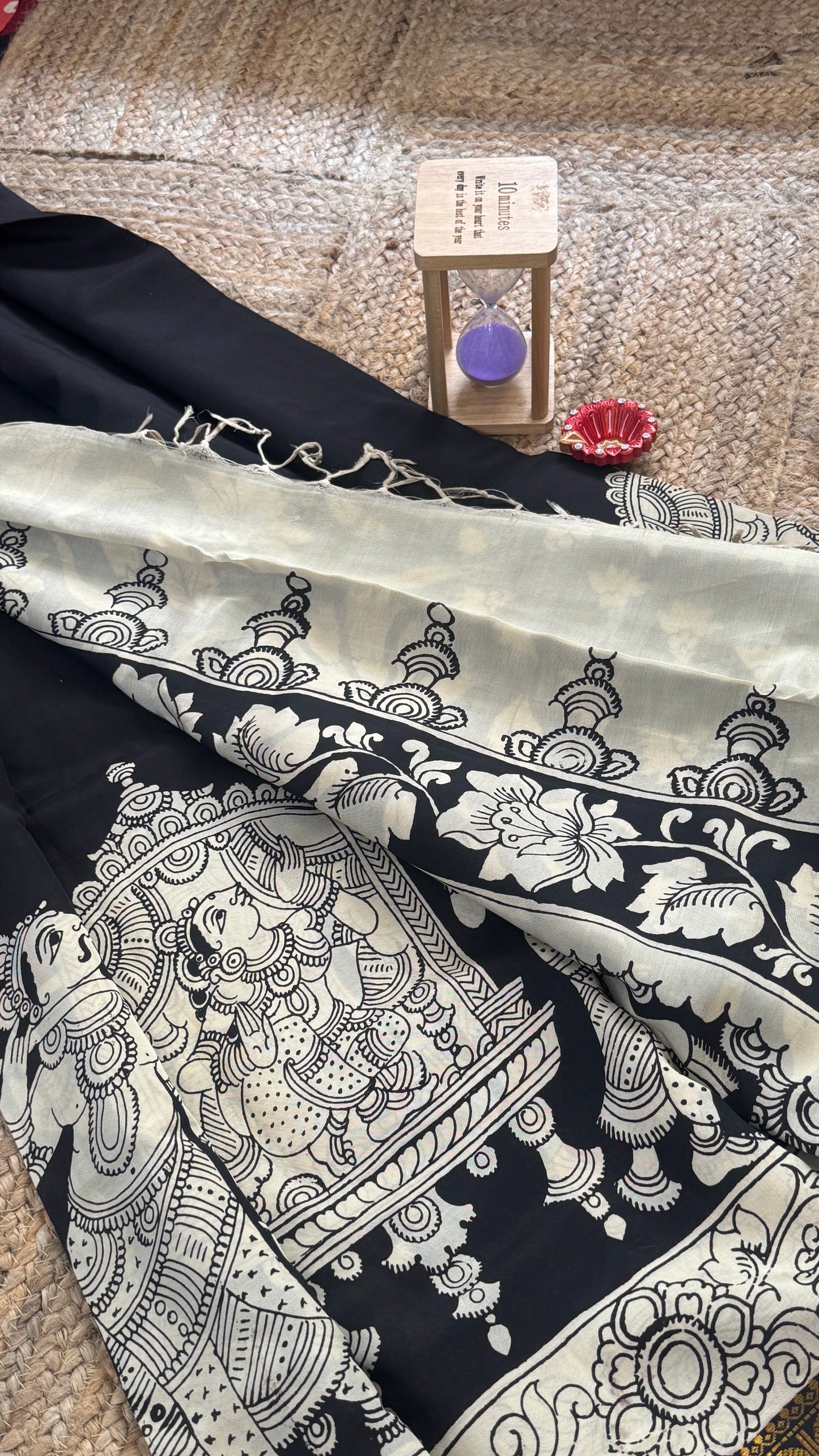 Pen Kalamkari Handloom Sarees in Intricate Design - Saree2