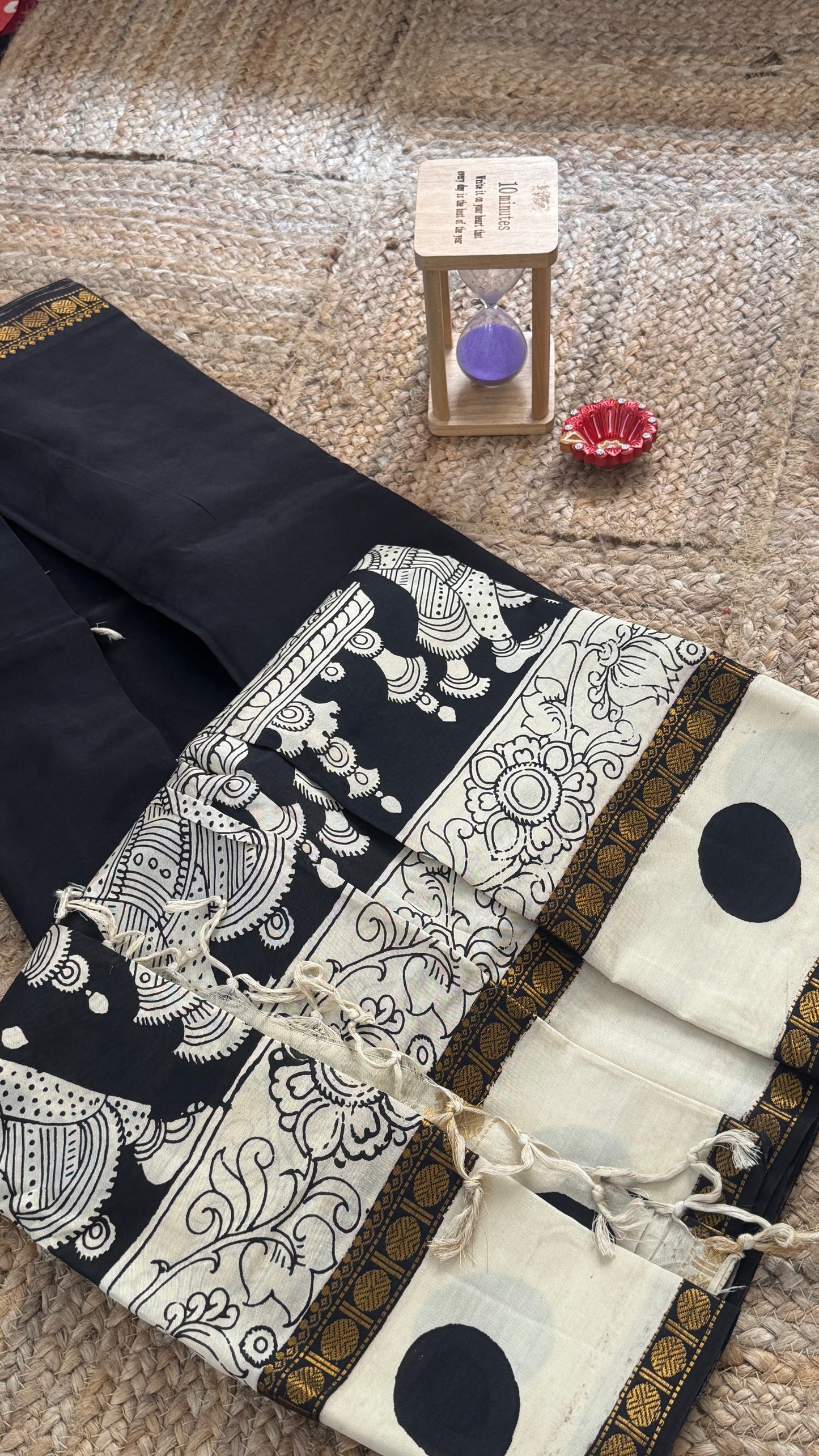 Pen Kalamkari Handloom Sarees in Intricate Design - Saree2