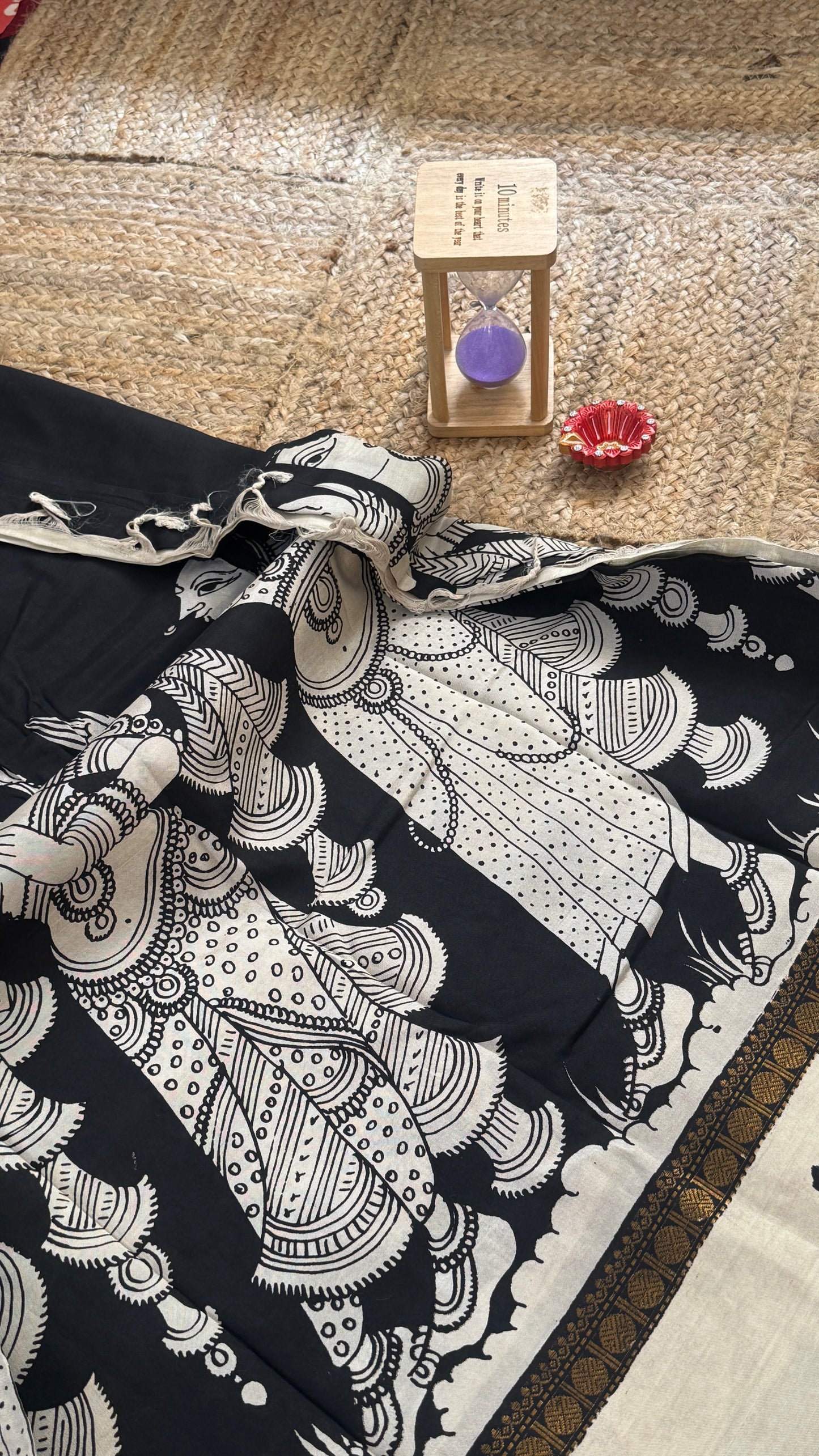 Pen Kalamkari Handloom Sarees in Intricate Design - Saree2