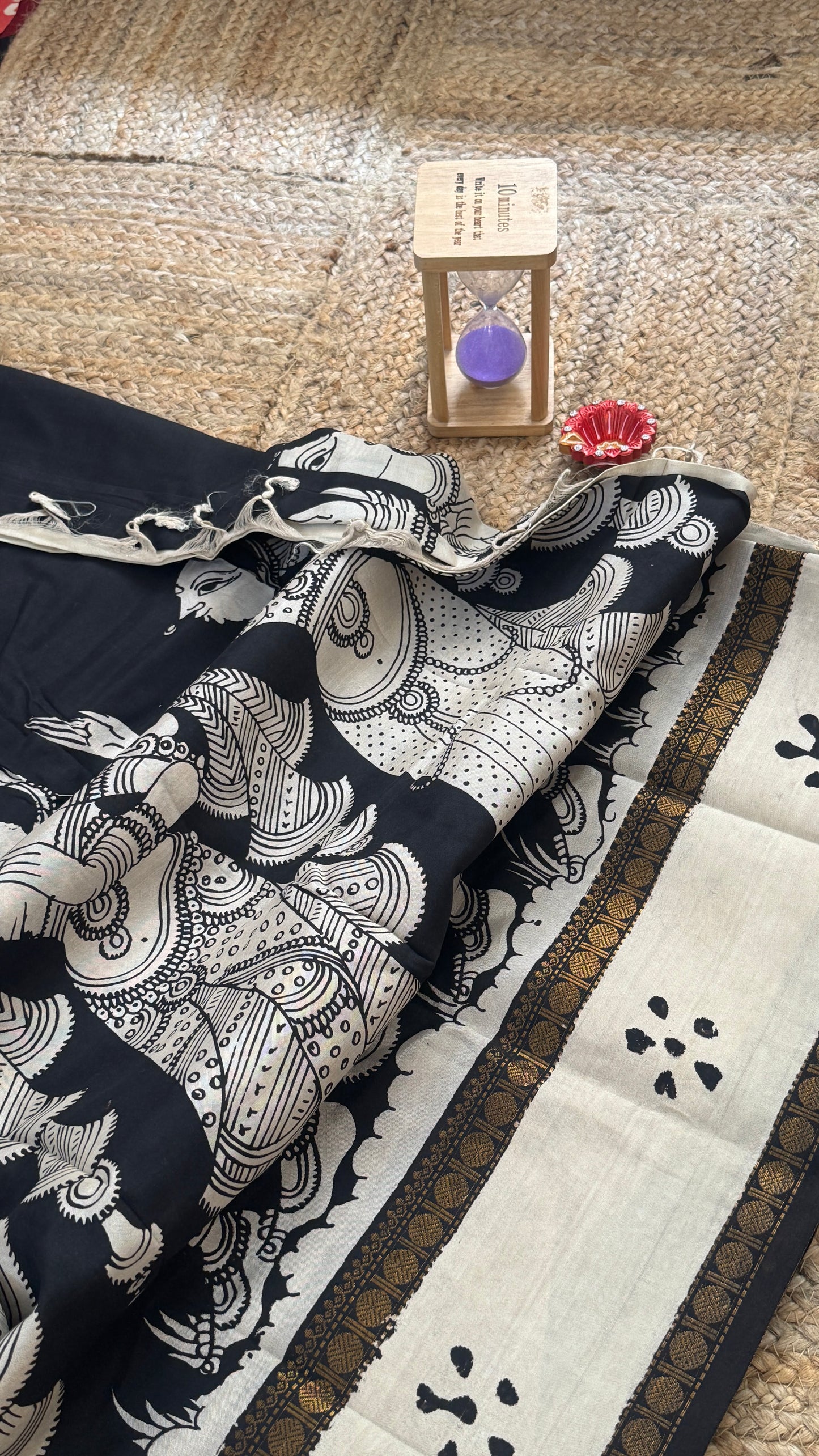 Pen Kalamkari Handloom Sarees in Intricate Design - Saree2