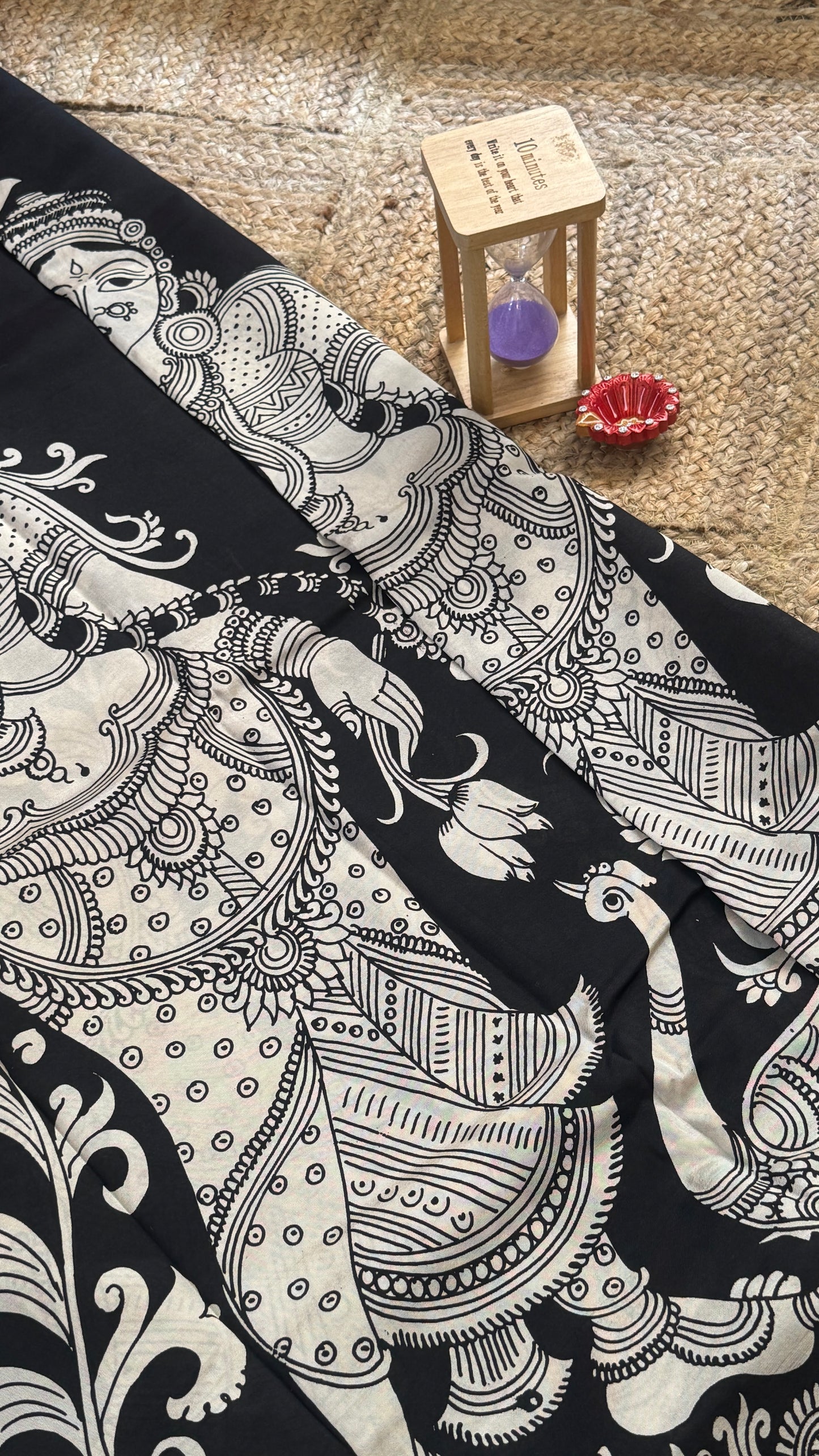 Pen Kalamkari Handloom Sarees in Intricate Design - Saree3