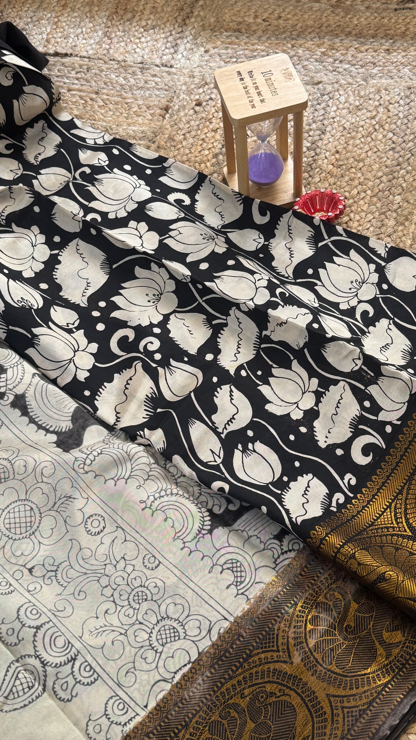 Pen Kalamkari Handloom Sarees in Intricate Design - Saree3