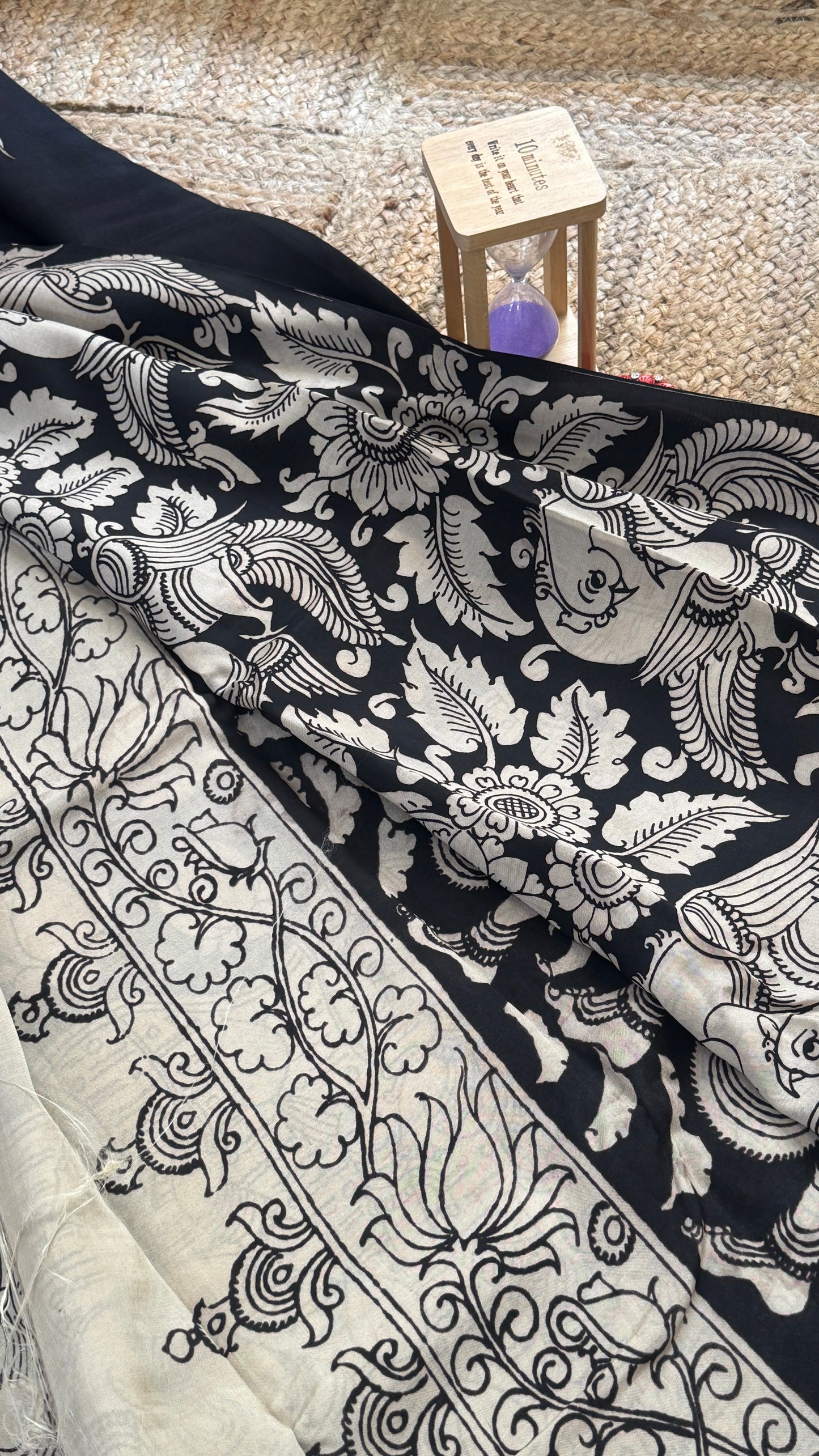 Pen Kalamkari Handloom Sarees in Intricate Design - Saree4