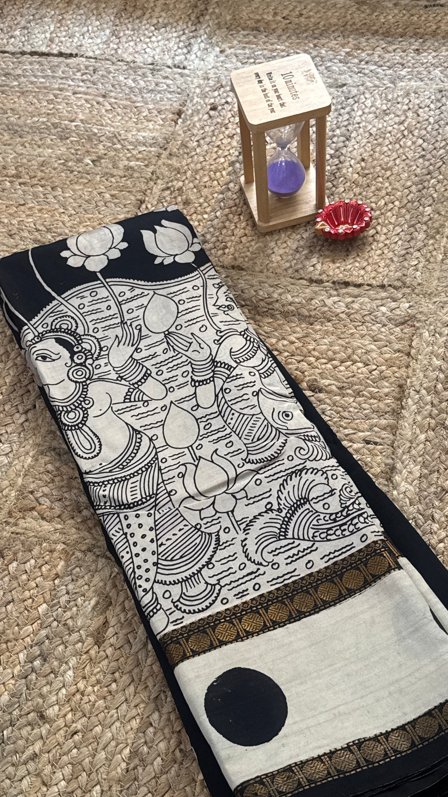 Pen Kalamkari Handloom Sarees in Intricate Design - Saree4