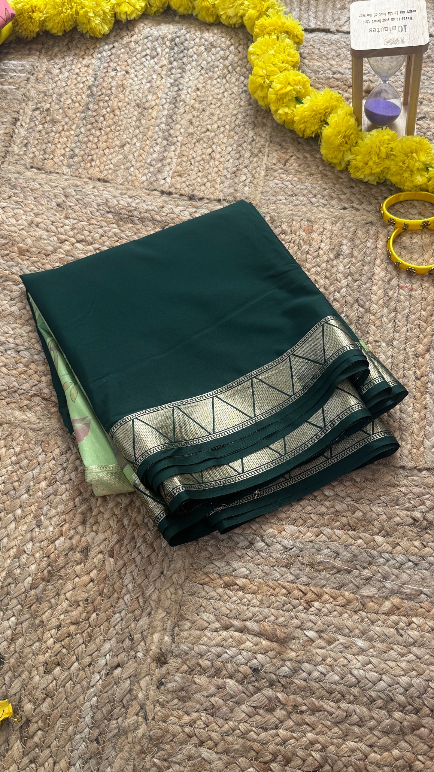 Kalamakari Dark Green and Light Green