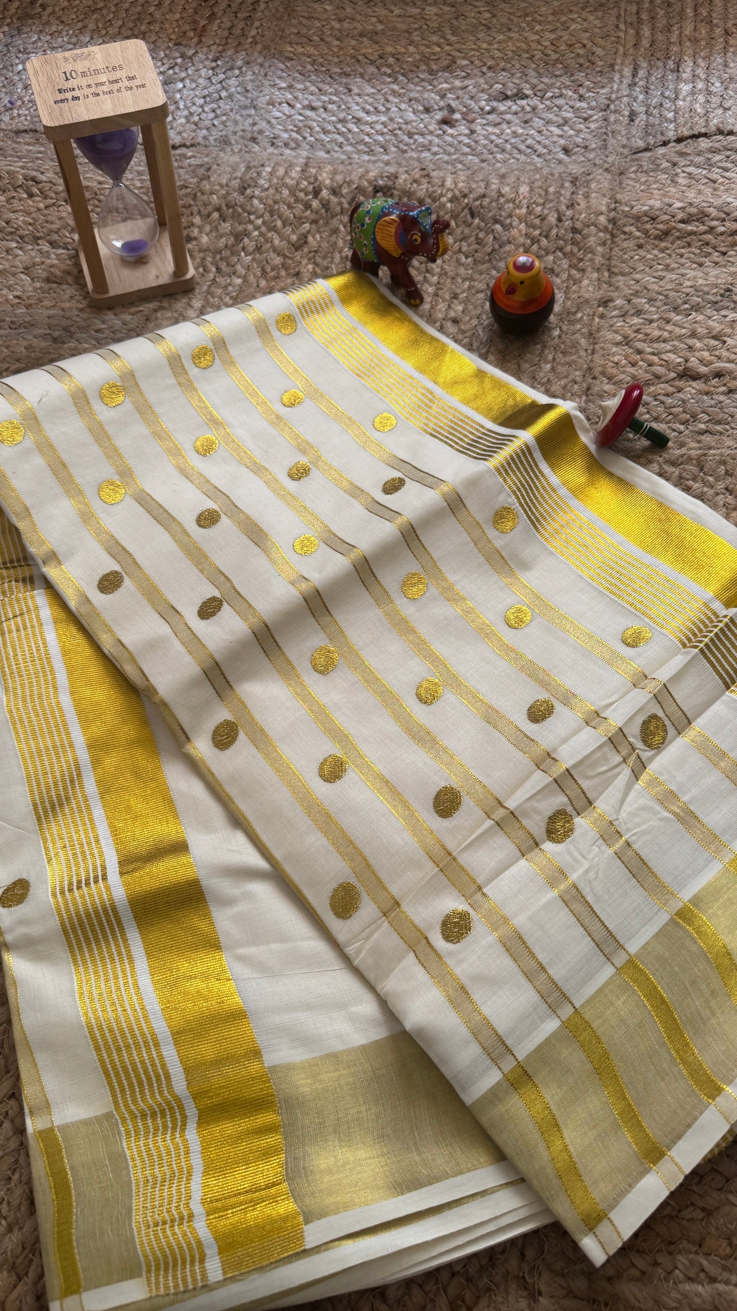 ONAM Special - Tissue Silk Saree with stripes
