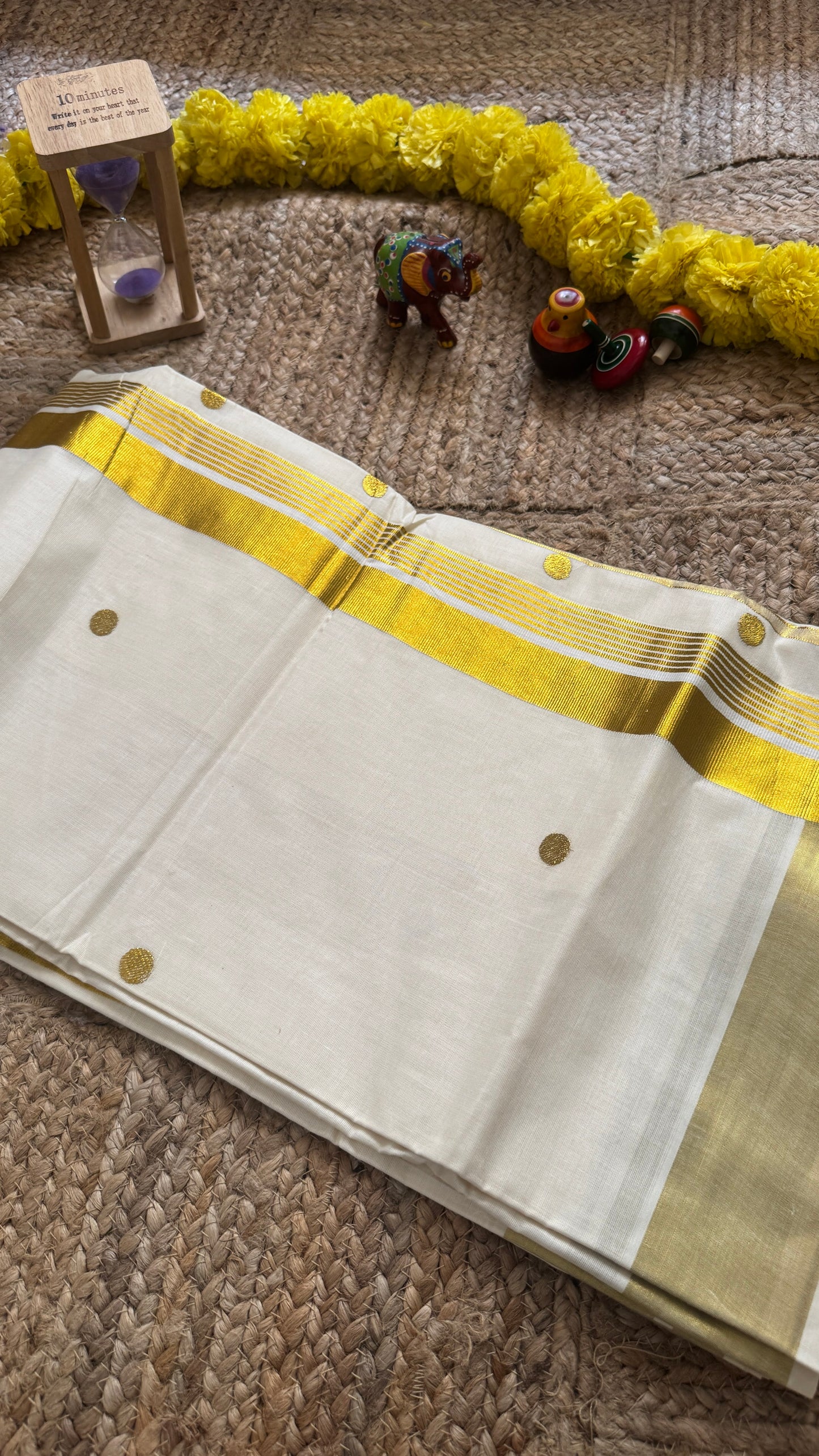 ONAM Special - Tissue Silk Saree with stripes