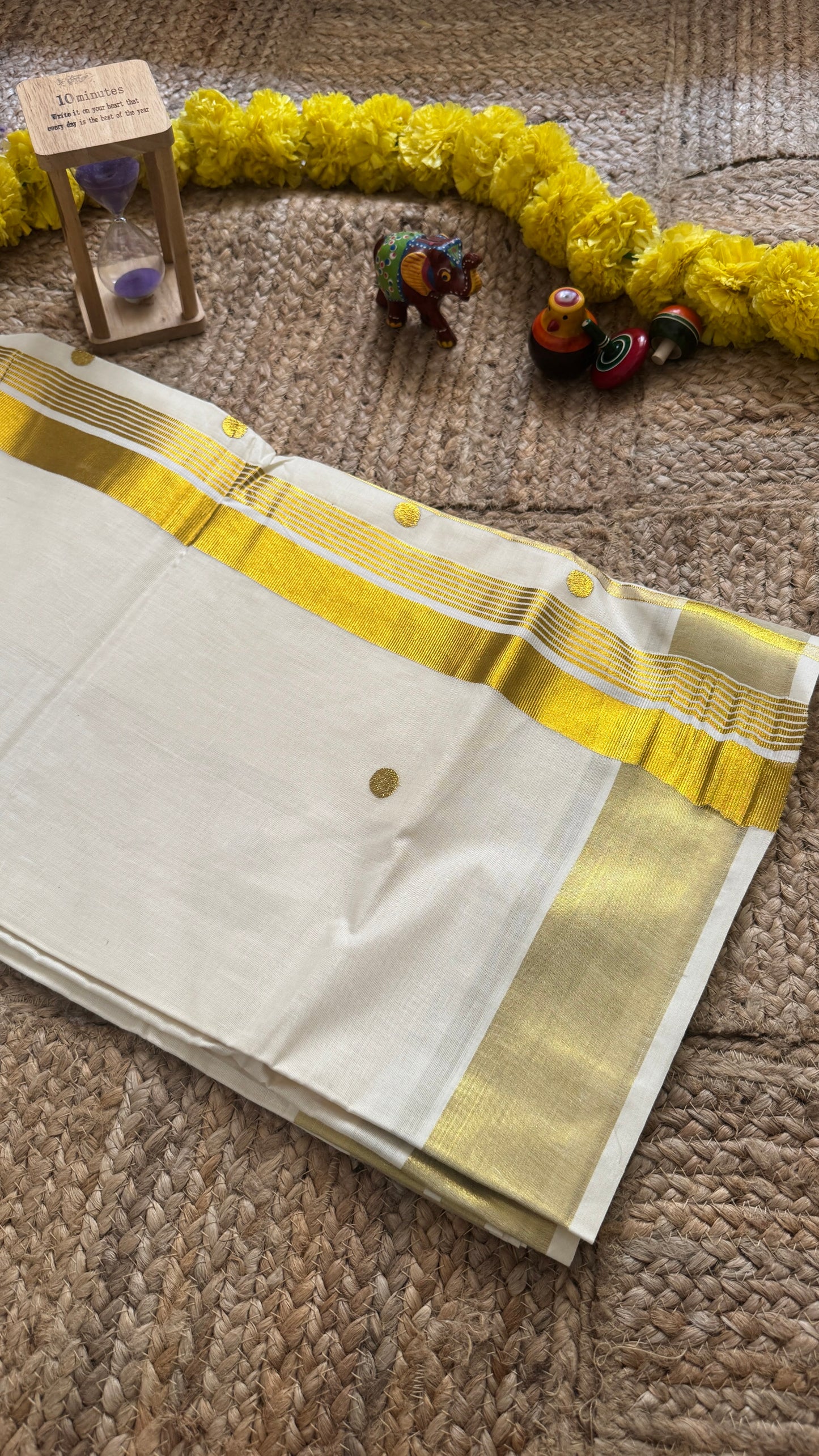 ONAM Special - Tissue Silk Saree with stripes