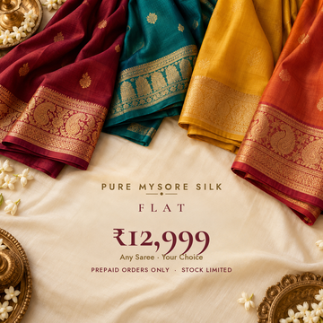 Pure Mysore Crepe Silk Sarees