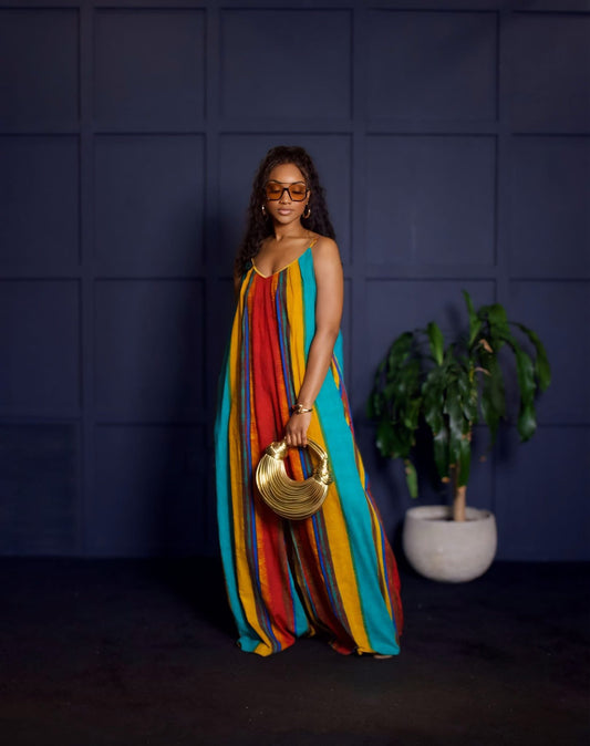 Suryaprada Collections - Mysore Silk Centre Line Blue Beige Red