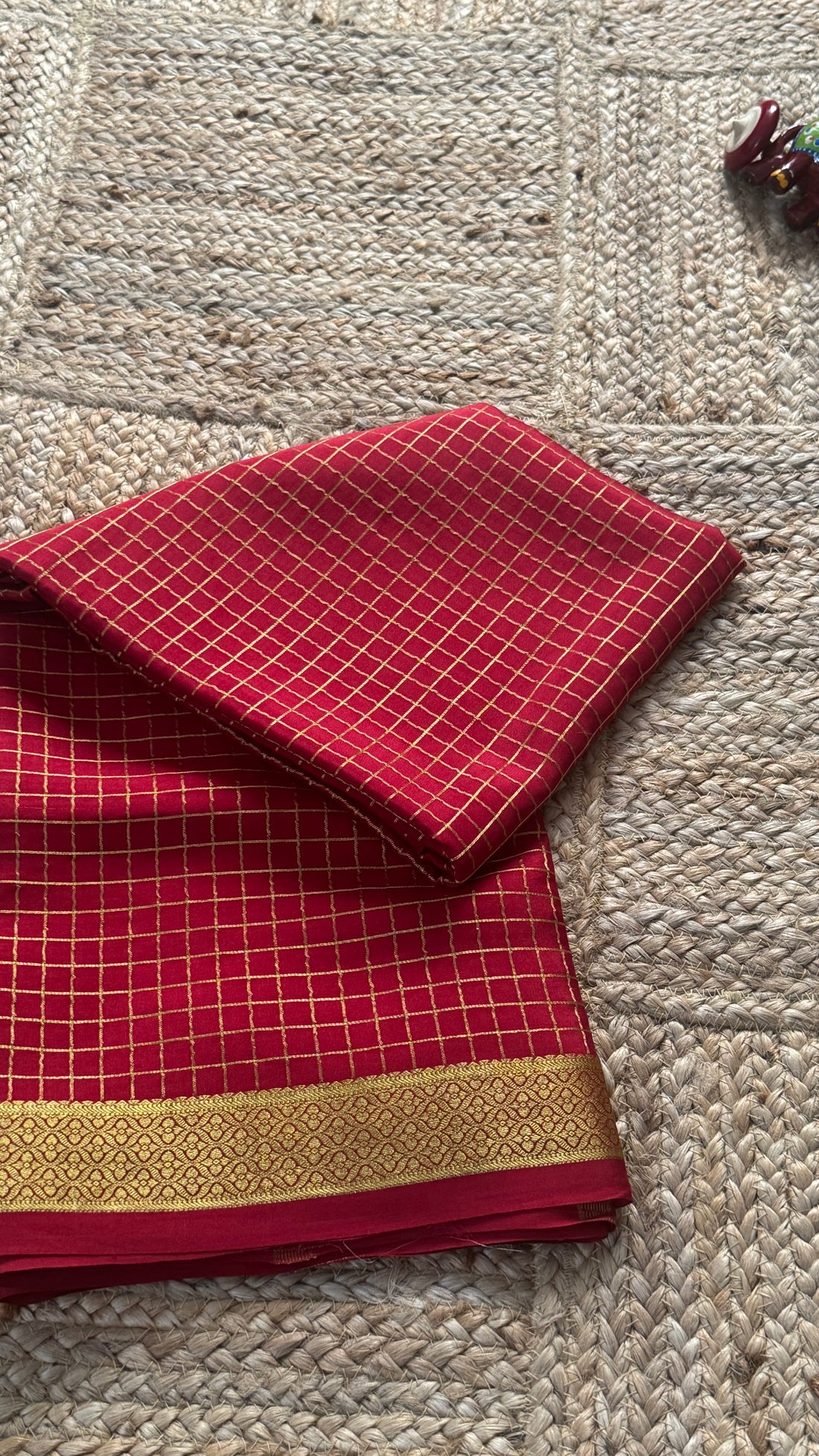 Mangalyam Collections - Mysore Silk Maroon with Gold Zari Boarder