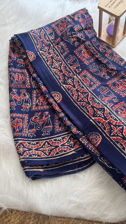 Navami Modal Silk Saree - Royal Blue