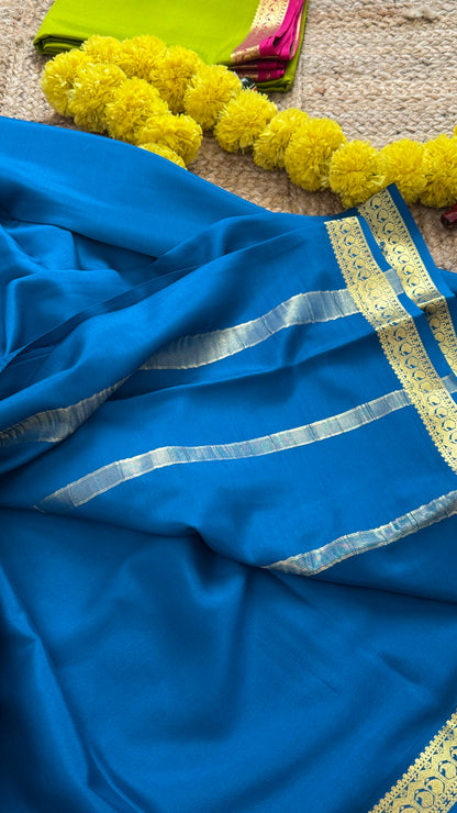 Mysore Silk Lite - Peacock Blue