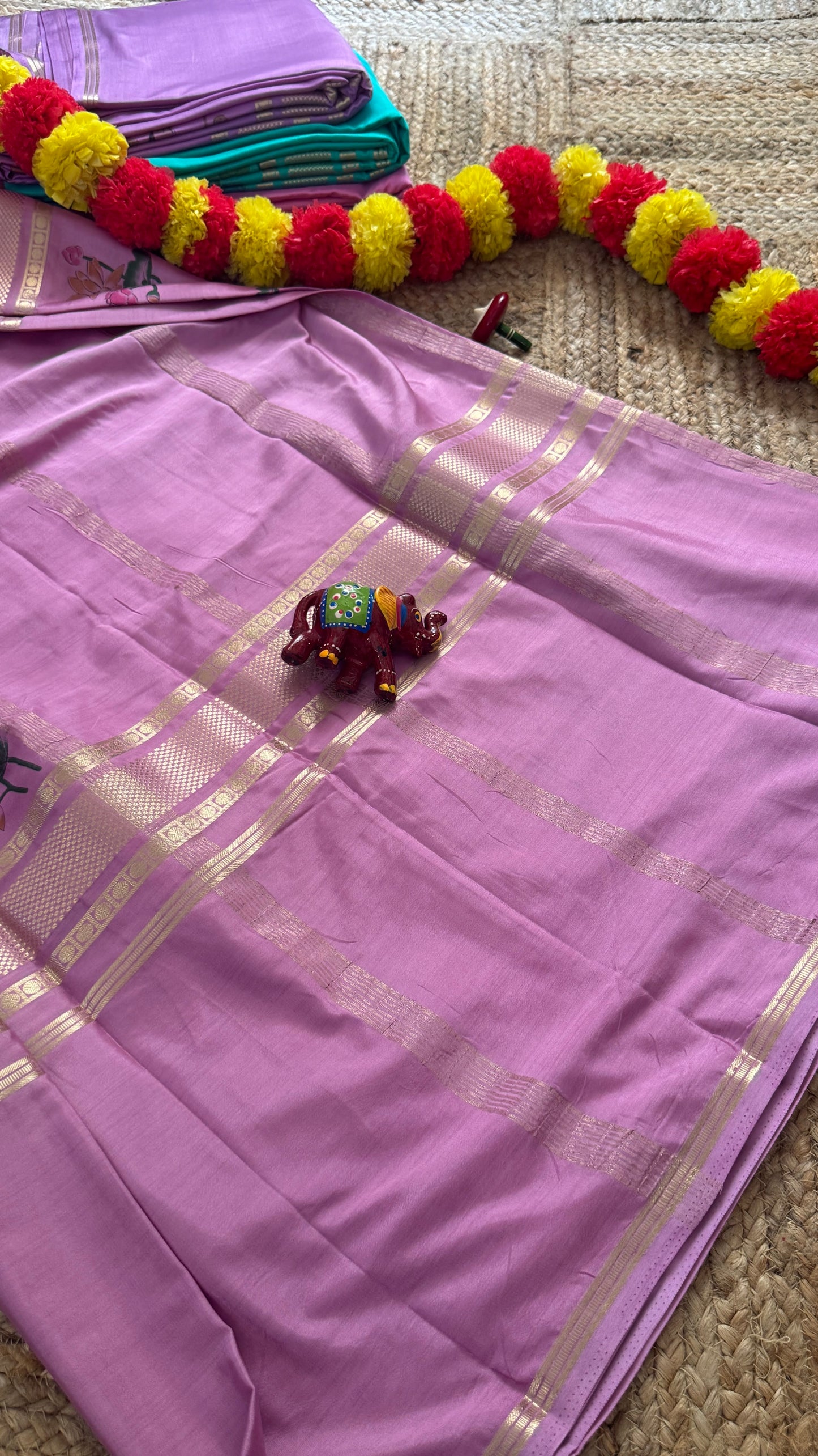Semi Silk Kalamkari Print Saree  - Pink