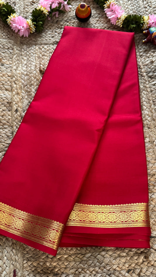Mysore Silk Lite - Red1 small boarder