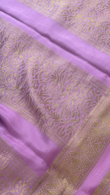 Pure Mysore Silk Saree - Jhumka Zari 2D Peacock Blue and Baby Pink