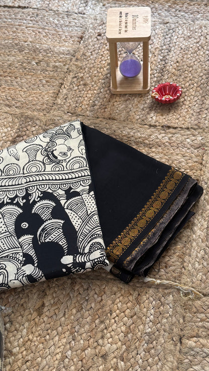 Pen Kalamkari Handloom Sarees in Intricate Design - Saree2