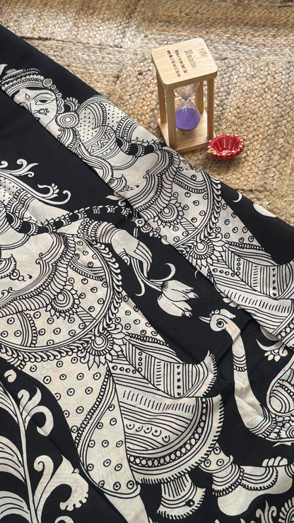 Pen Kalamkari Handloom Sarees in Intricate Design - Saree3