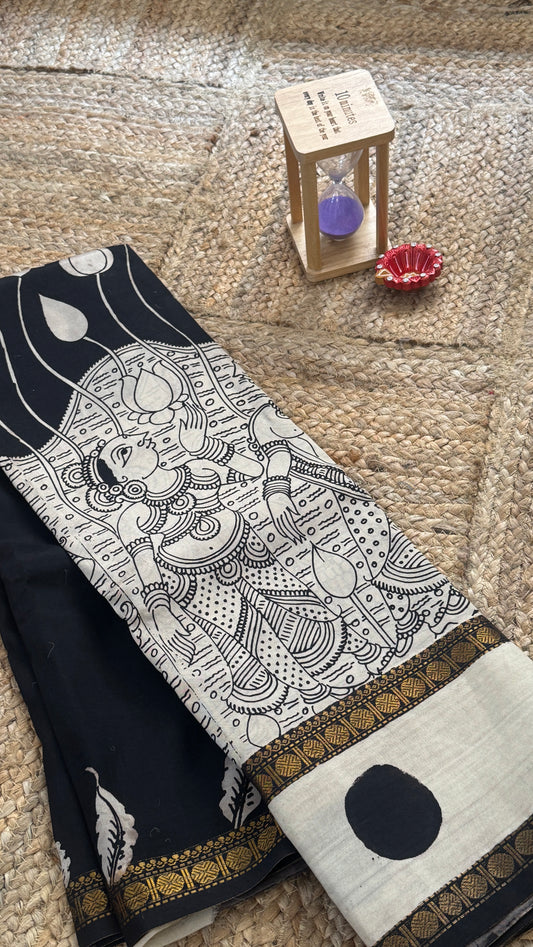 Pen Kalamkari Handloom Sarees in Intricate Design - Saree4