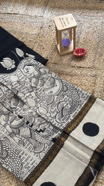 Pen Kalamkari Handloom Sarees in Intricate Design - Saree4