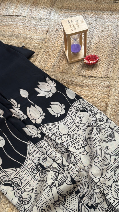 Pen Kalamkari Handloom Sarees in Intricate Design - Saree4