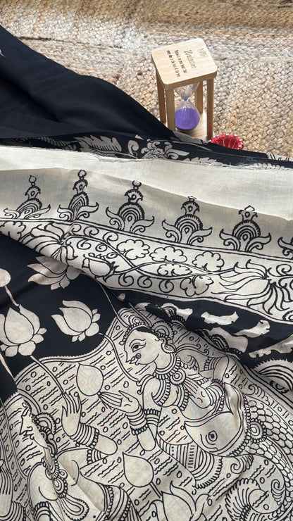 Pen Kalamkari Handloom Sarees in Intricate Design - Saree4
