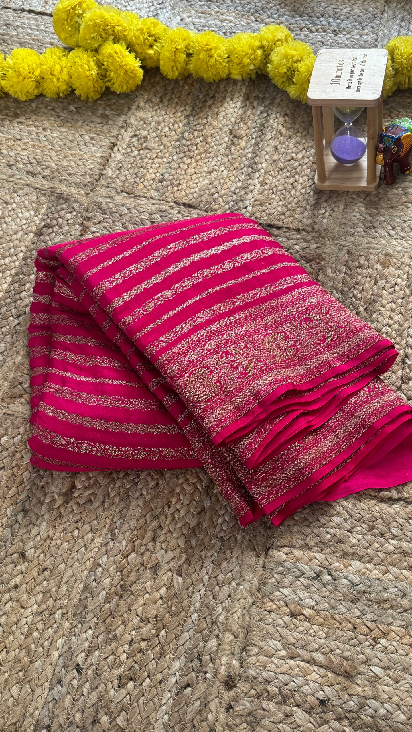 Khaddi Georgette - Solid Pink