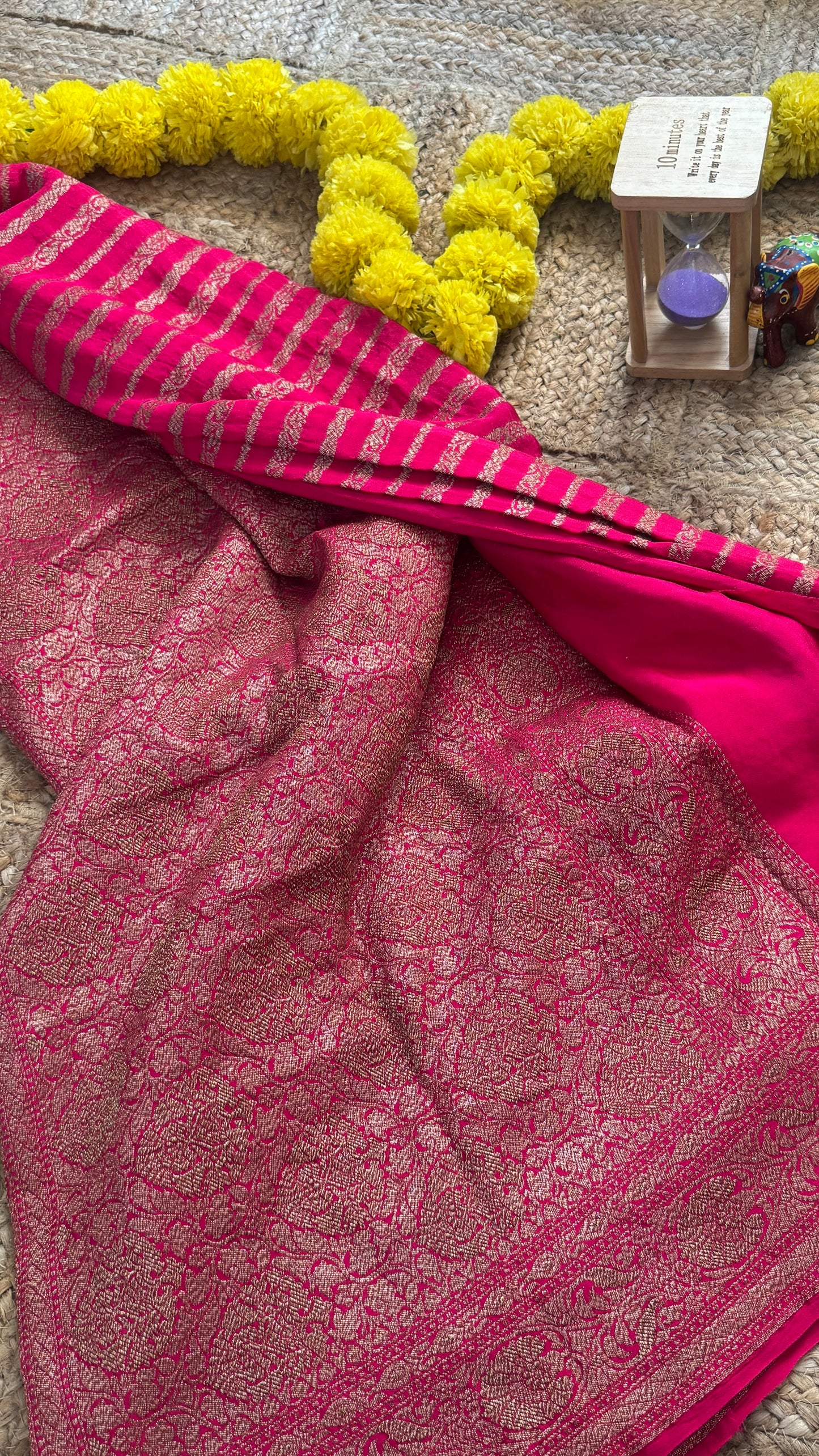 Khaddi Georgette - Solid Pink