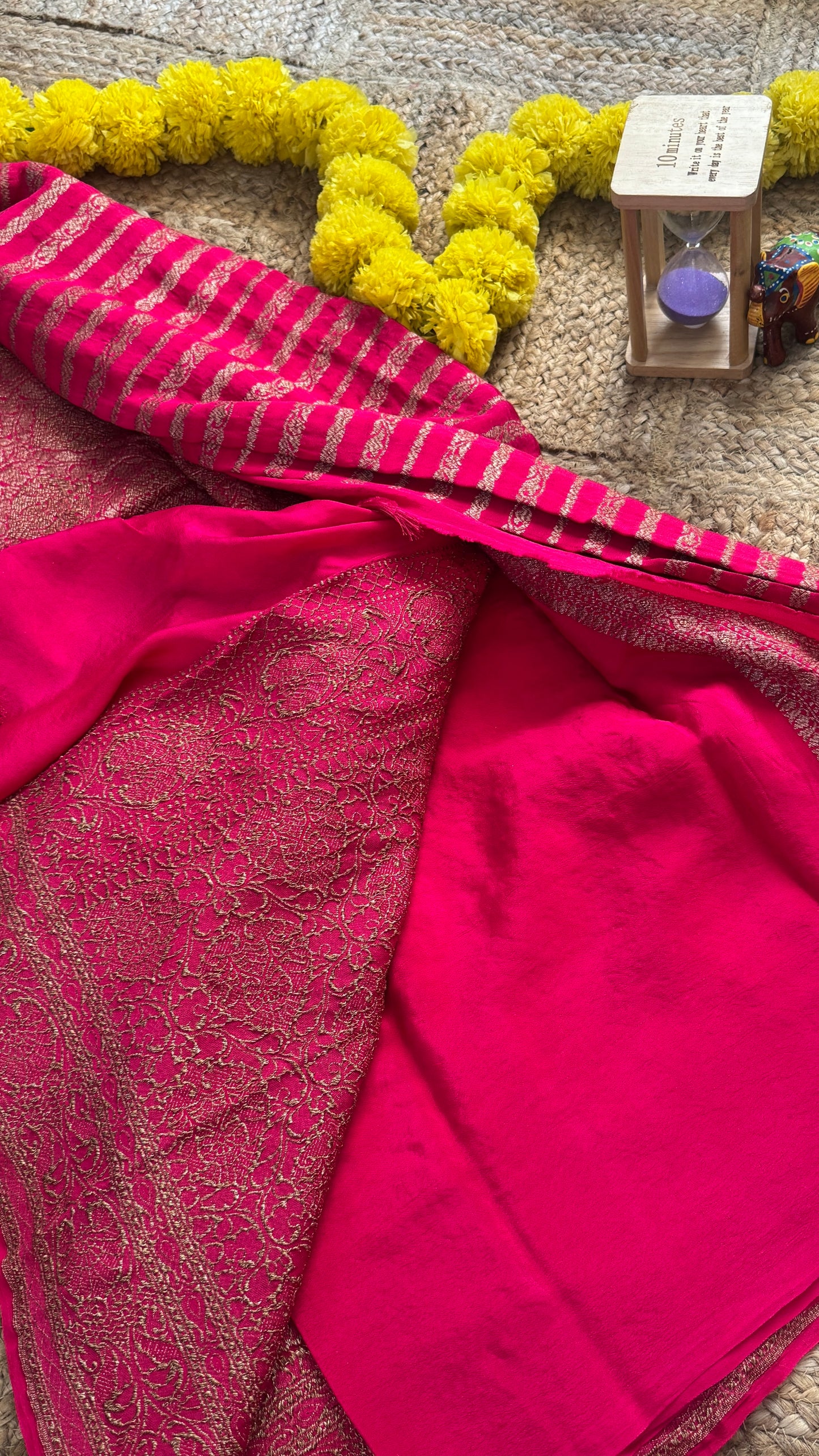 Khaddi Georgette - Solid Pink