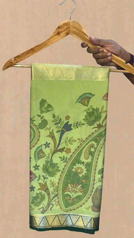 Kalamakari Dark Green and Light Green