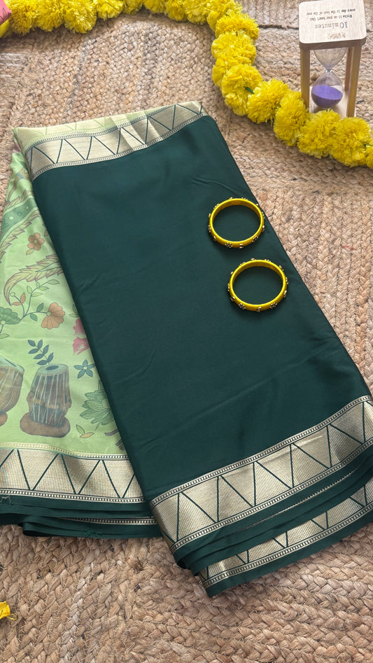 Kalamakari Dark Green and Light Green