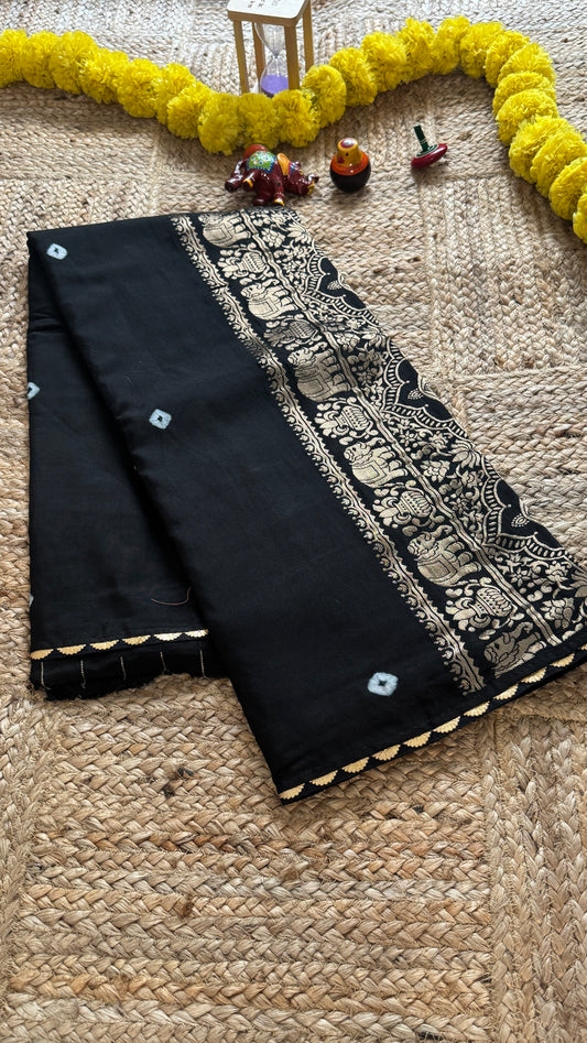 Cotton Silk Blend - Black