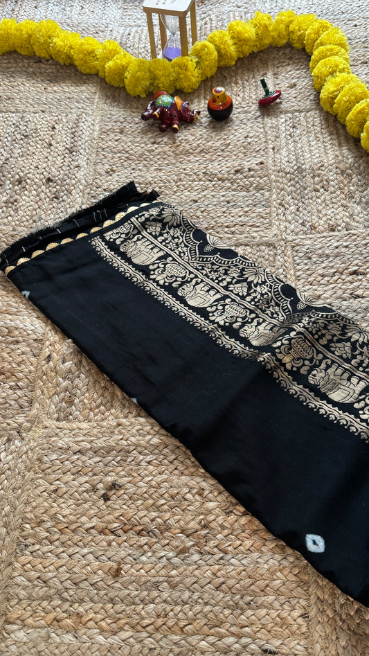 Cotton Silk Blend - Black