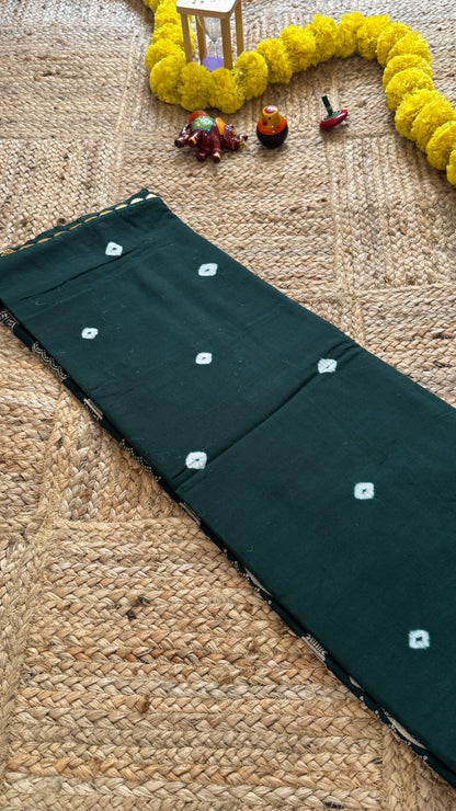 Cotton Silk Blend - Dark Green