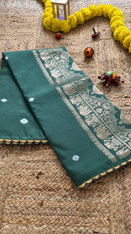 Cotton Silk Blend - Teal