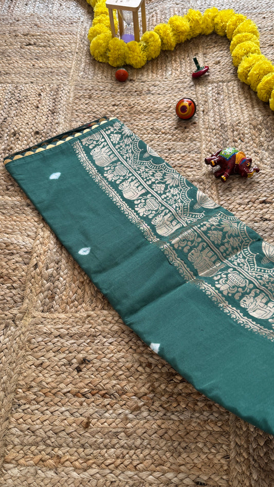 Cotton Silk Blend - Teal