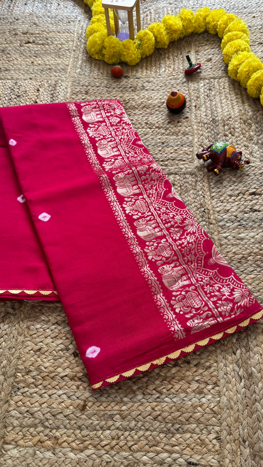 Cotton Silk Blend - Pink