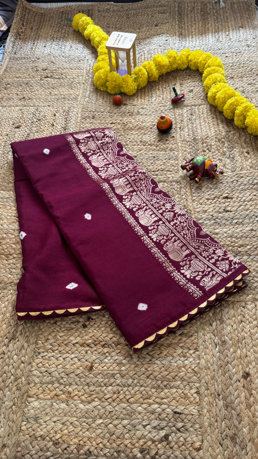 Cotton Silk Blend - Purple