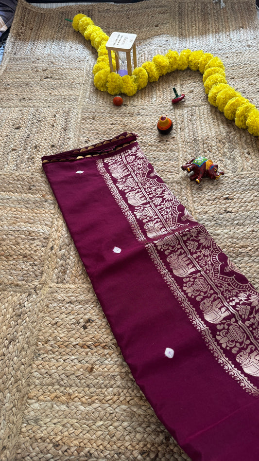 Cotton Silk Blend - Purple